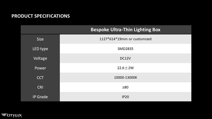High quality LED efficient Lighting Box