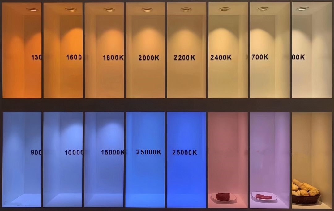 LED light color temperature comparison LED light color temperature comparison