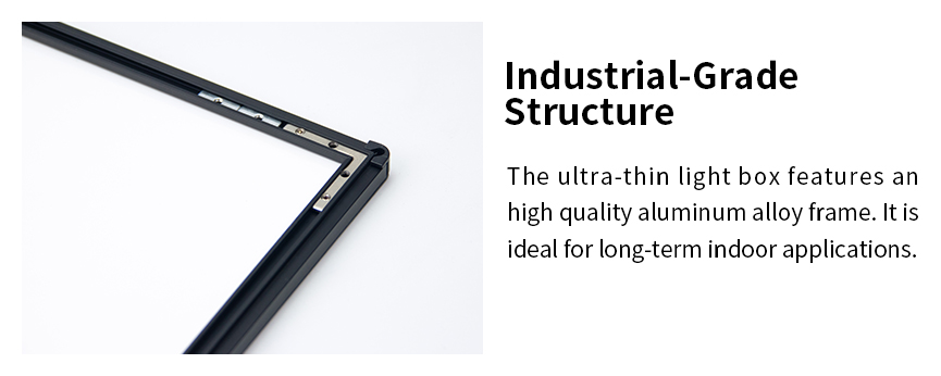 Aluminum alloy frame light box