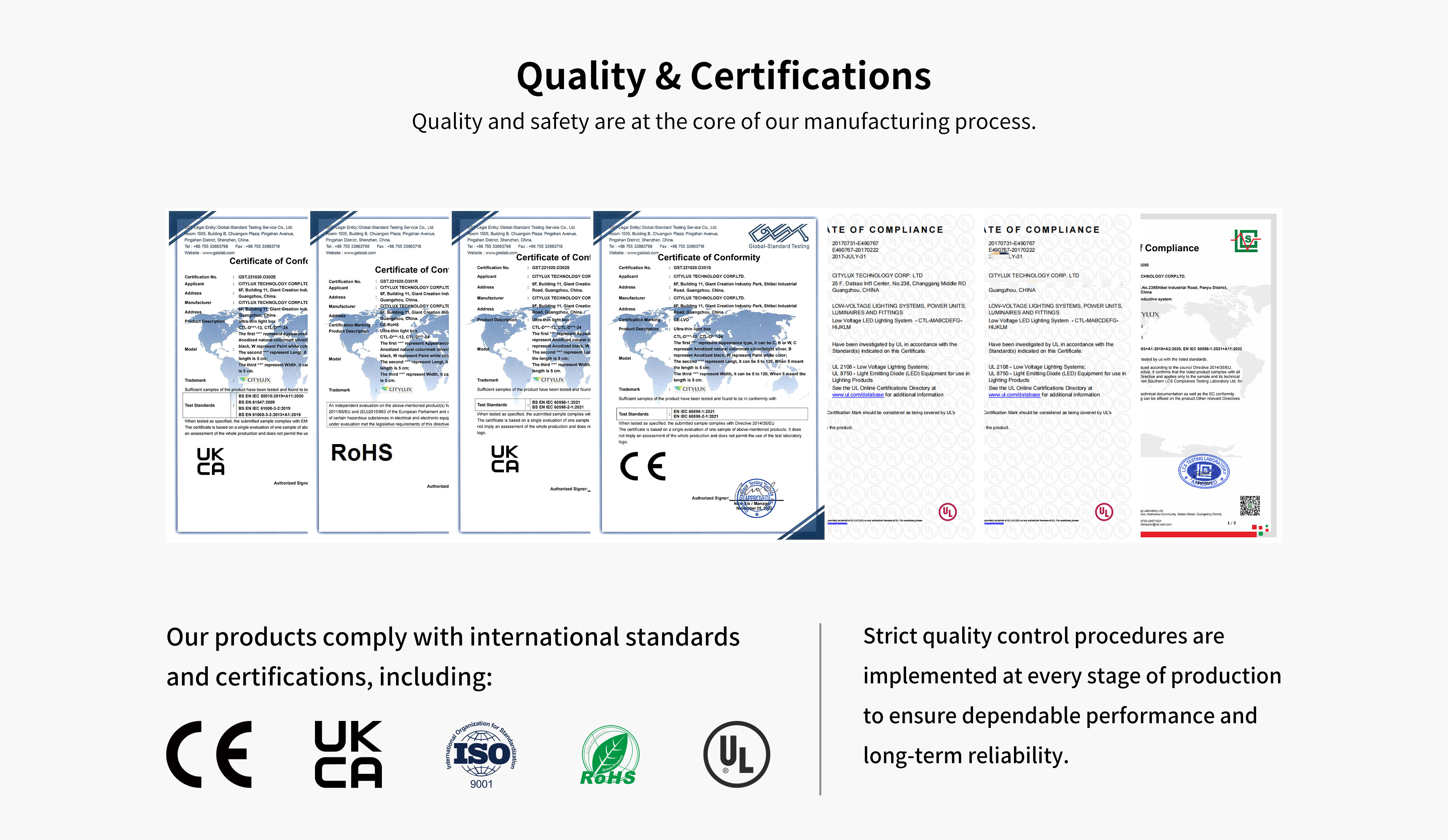 Citylux certification