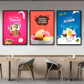 Customized LED Light Frame Illumintion Sign Board Tempered Glass Ultra Slim Light Box for Advertising Dispaly 