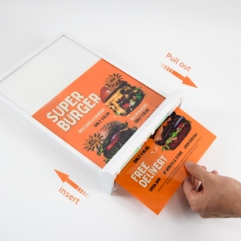 Wholesale Acrylic Led Menu Board A4 USB Rechargeable Double Sided Led Light Box 