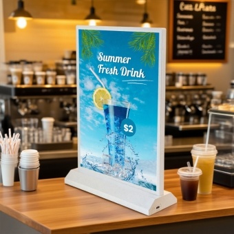 Wholesale Acrylic Led Menu Board A4 USB Rechargeable Double Sided Led Light Box 