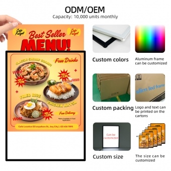 Customized Ultra Slim LED Light Box 
