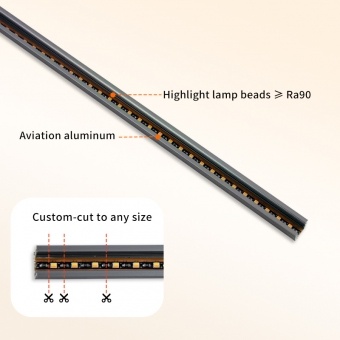 Custom Recessed Linear LED Strip Light with Aluminum Channel 