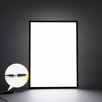 Edge-lit LED Slim Light Box Poster Frame 