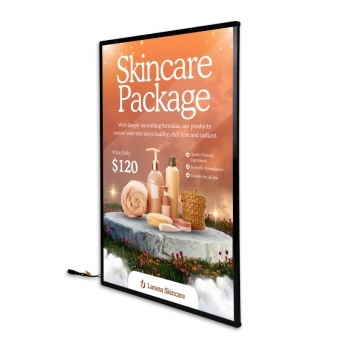 Edge-lit LED Slim Light Box Poster Frame 